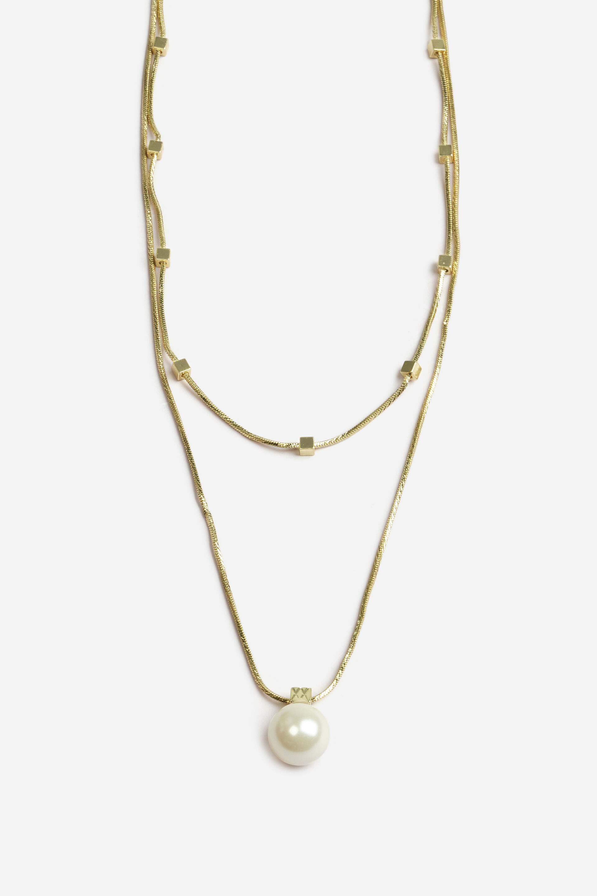 Evita Double Chain Necklace